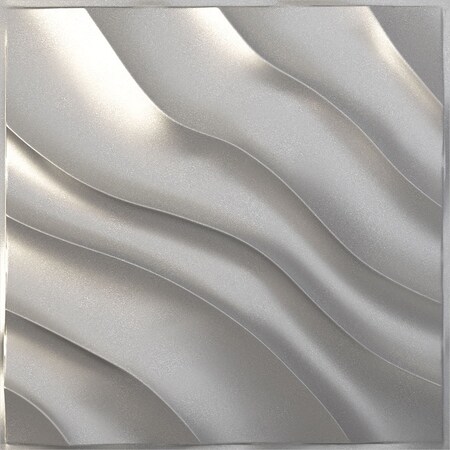 Ekena Millwork 19 5/8in. W x 19 5/8in. H Modern Wave EnduraWall Decorative 3D Wall Panel Covers 2.67 Sq. Ft. WP20X20MWCST